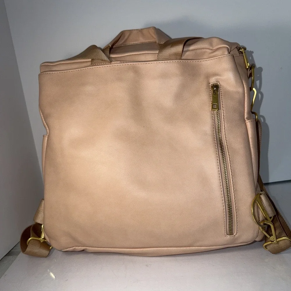 Fawn Design The Original Large Backpack Messenger Diaper Bag Rare Dusty Rose